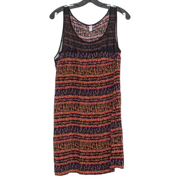 Maeve Womens Dress Sleeveless Floral Mesh Mini Tank Shift Size Small FW - Picture 1 of 5